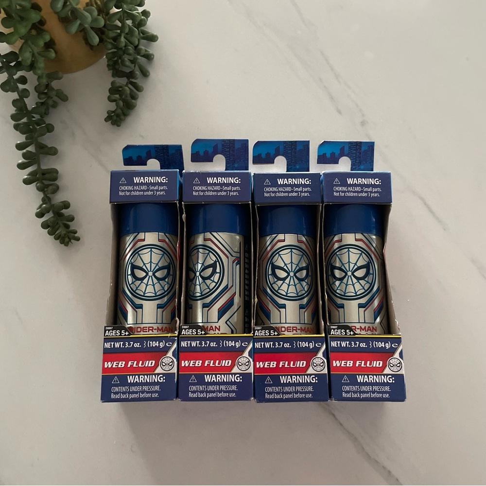 Hasbro Marvel Spider-Man Web Fluid Bundle of 4